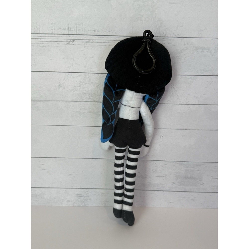 Kreepy Collectibles Gothic Doll Plush Keychain 10" Black White Blue Creepy - Picture 2 of 3